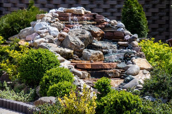 River Rock Landscaping in Allen