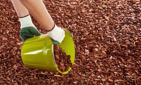 Wood Chip Landscaping in Allen