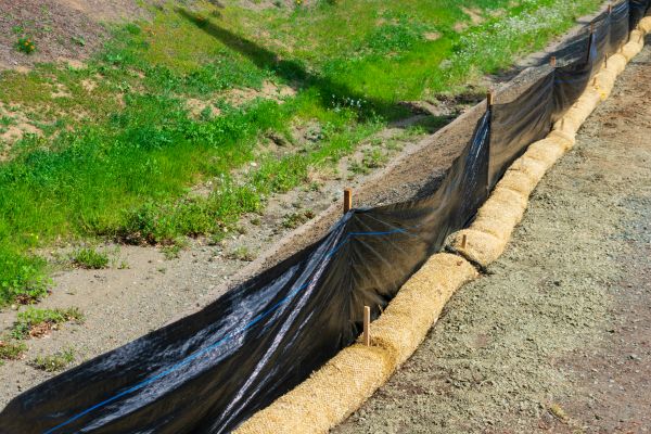 Straw Wattle Installation in Allen